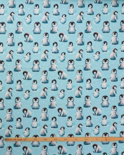 Alternative view of Pingvinerunger på lyseblå - French Terry