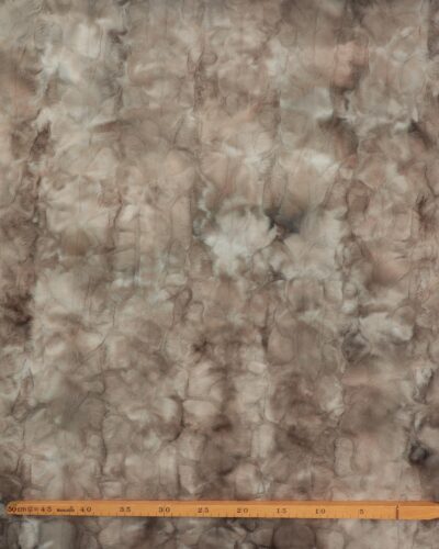 Alternative view of Fake fur - Gråbrune farver med syet mønster