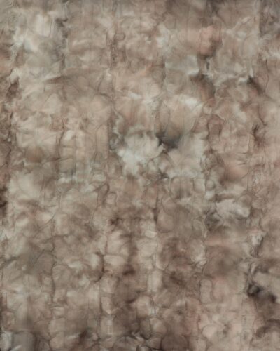 Fake fur - Gråbrune farver med syet mønster