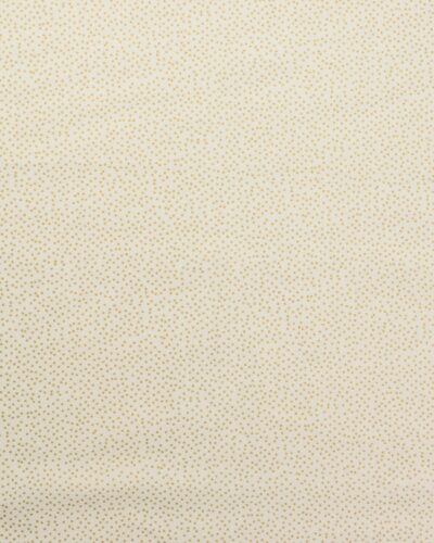 Offwhite med guldprikker - Bomuldslærred