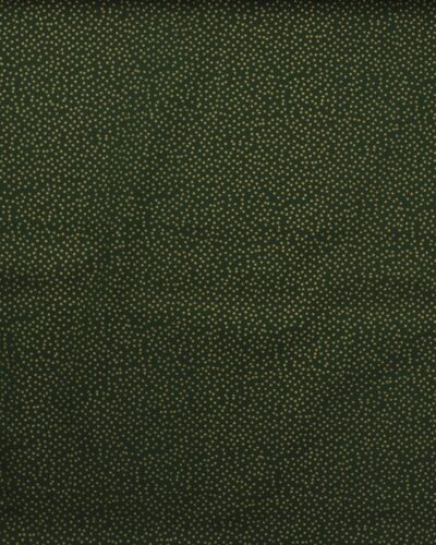 Grøn med guldprikker - Bomuldslærred