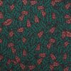Mønster i grøn, bordeaux, gammelrosa - Twillvævet viskose