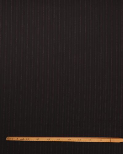 Alternative view of Mørkebrun m. petrol stribe og lysebrunt mønster - Bomuld/polyester