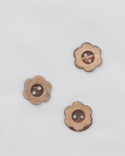 2-huls, blomst - 18 mm kokosknap