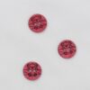 2-huls, hindbærrød koala - 15 mm kokosknap