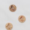 2-huls, made whit love m. fugl - 15 mm kokosknap