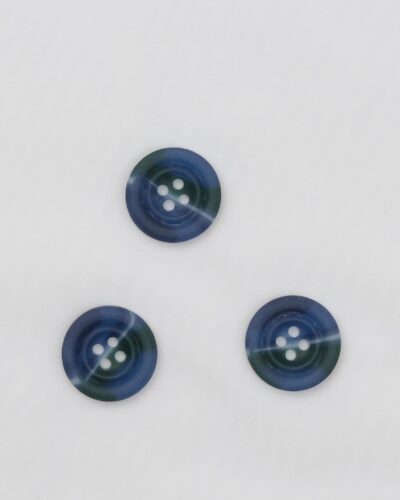 4 huls, blå og grøn - 20 mm