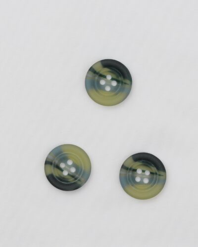 4 huls, grøn og blå - 20 mm