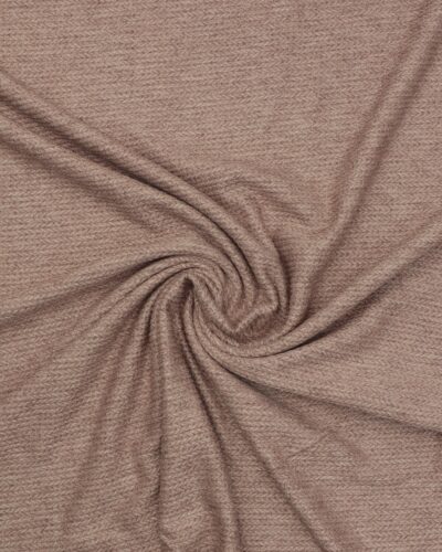 Lysebrun - Jersey m. kabelstrikmønster