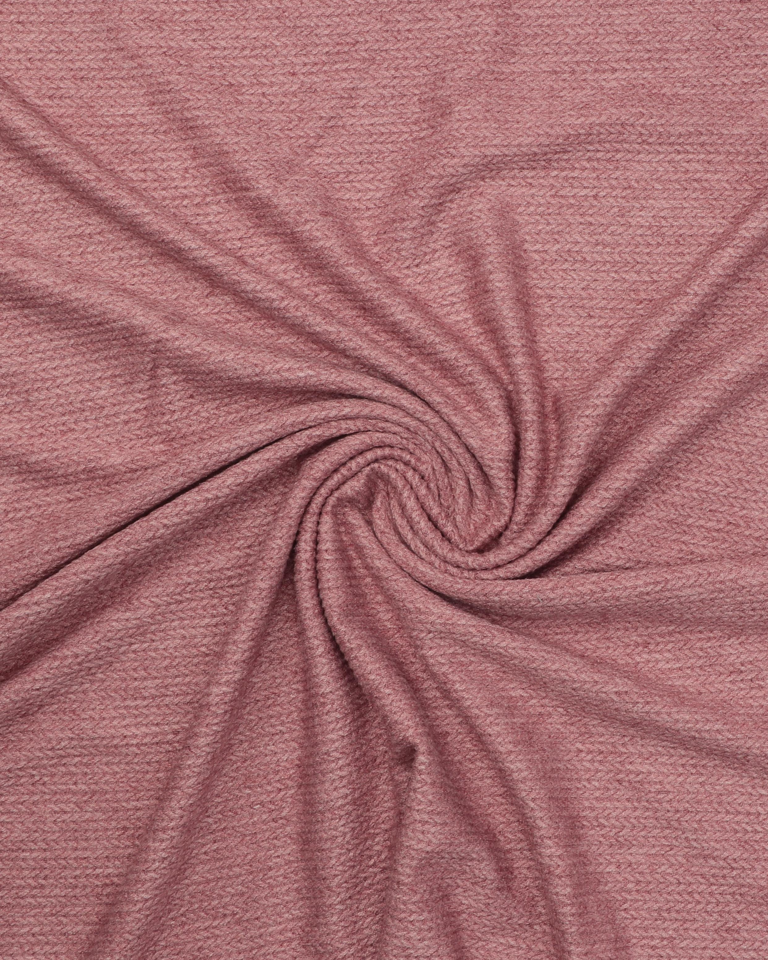 Gammelrosa - Jersey m. kabelstrikmønster 3 Gammelrosa - Jersey m. kabelstrikmønster