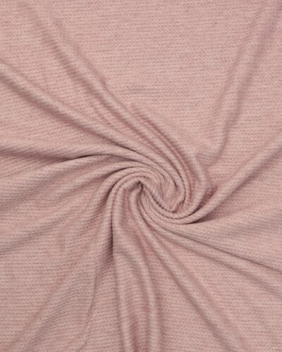 Lys gammelrosa - Jersey m. kabelstrikmønster