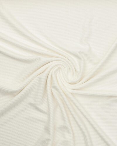 Flødefarvet - Jersey m. kabelstrikmønster