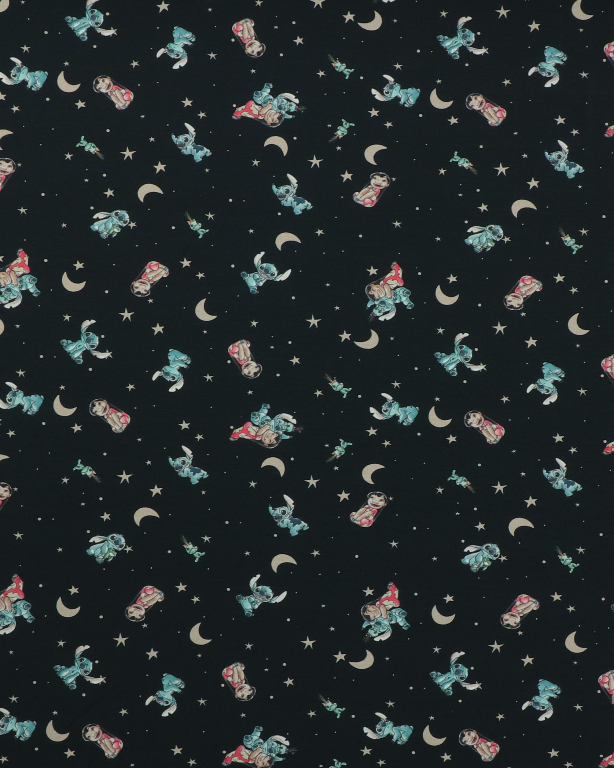 Lilo og Stitch på en mørkeblå nattehimmel - Jersey 3 Lilo og Stitch på en mørkeblå nattehimmel - Jersey