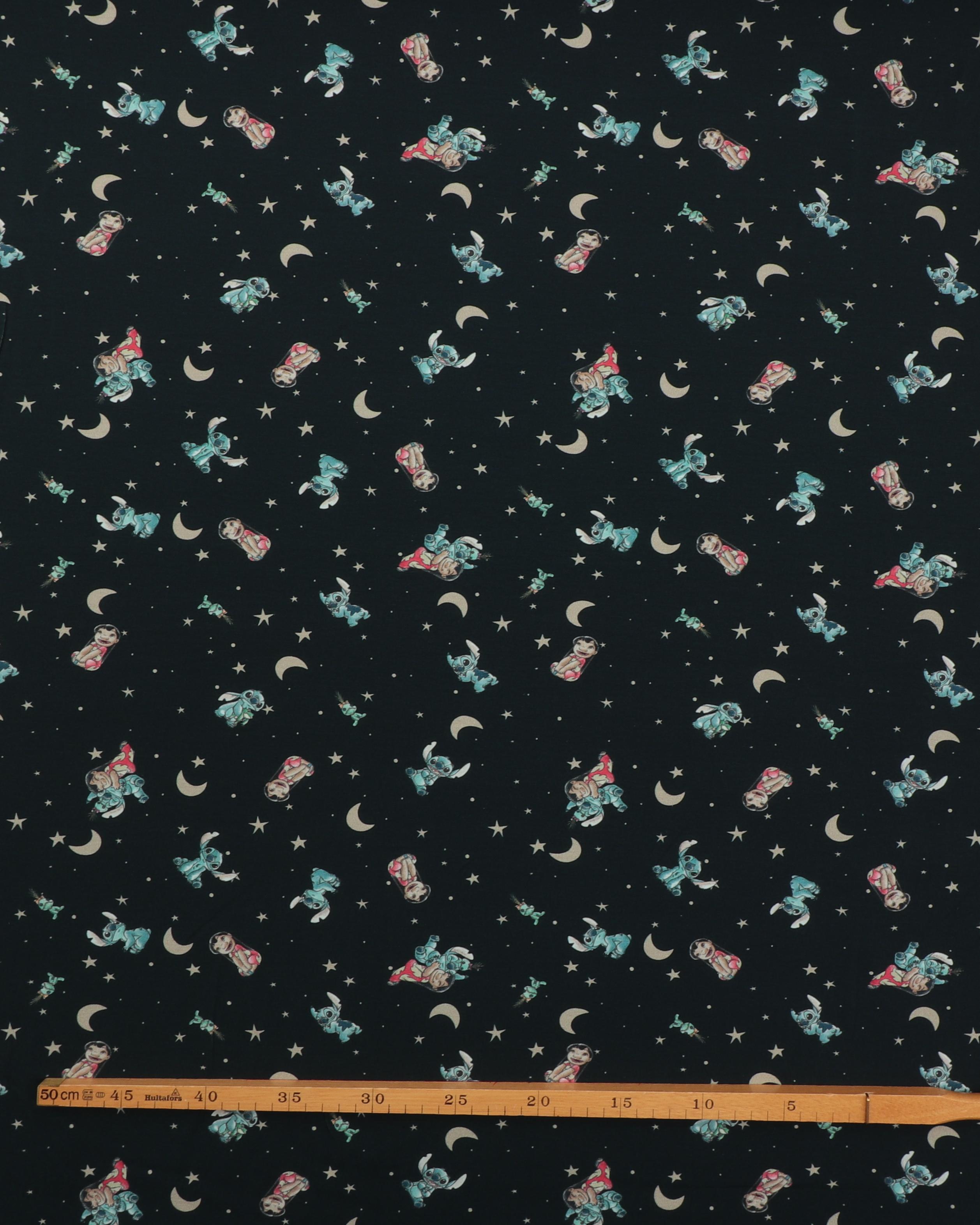 Lilo og Stitch på en mørkeblå nattehimmel - Jersey 4 Lilo og Stitch på en mørkeblå nattehimmel - Jersey - Billede 2