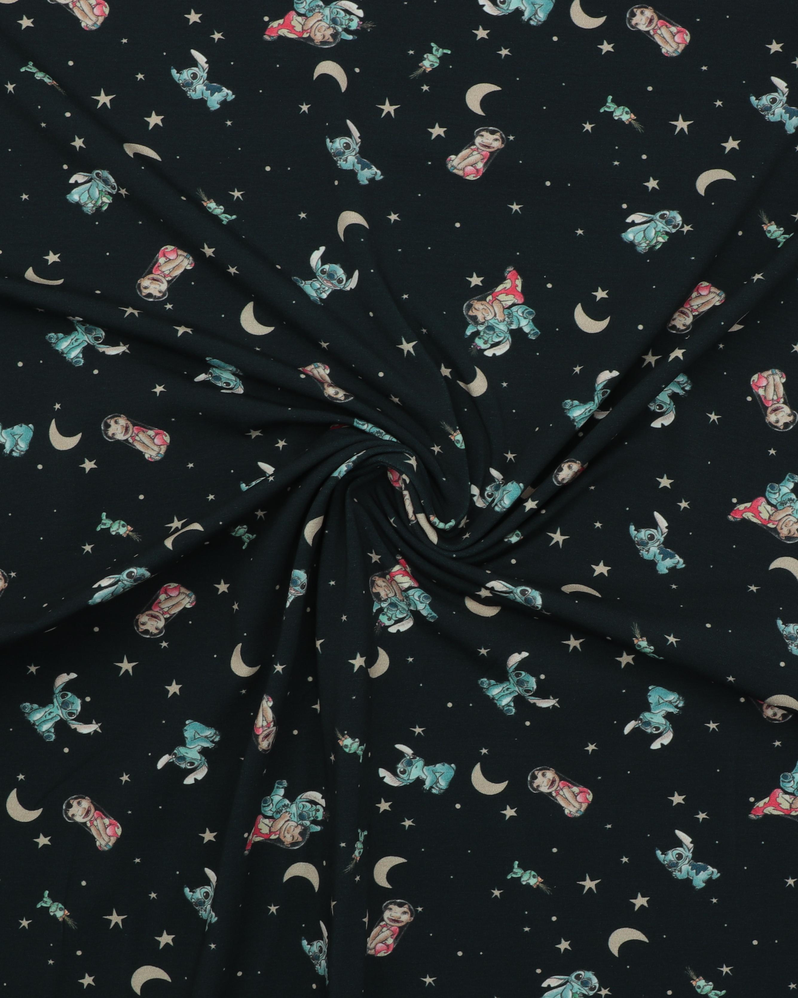 Lilo og Stitch på en mørkeblå nattehimmel - Jersey 5 Lilo og Stitch på en mørkeblå nattehimmel - Jersey - Billede 3