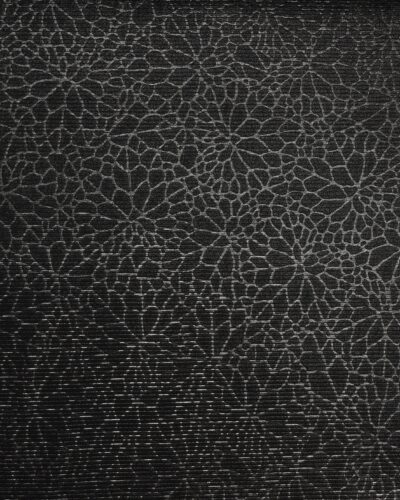 Sort med sølv mønster - Polyester/spandex