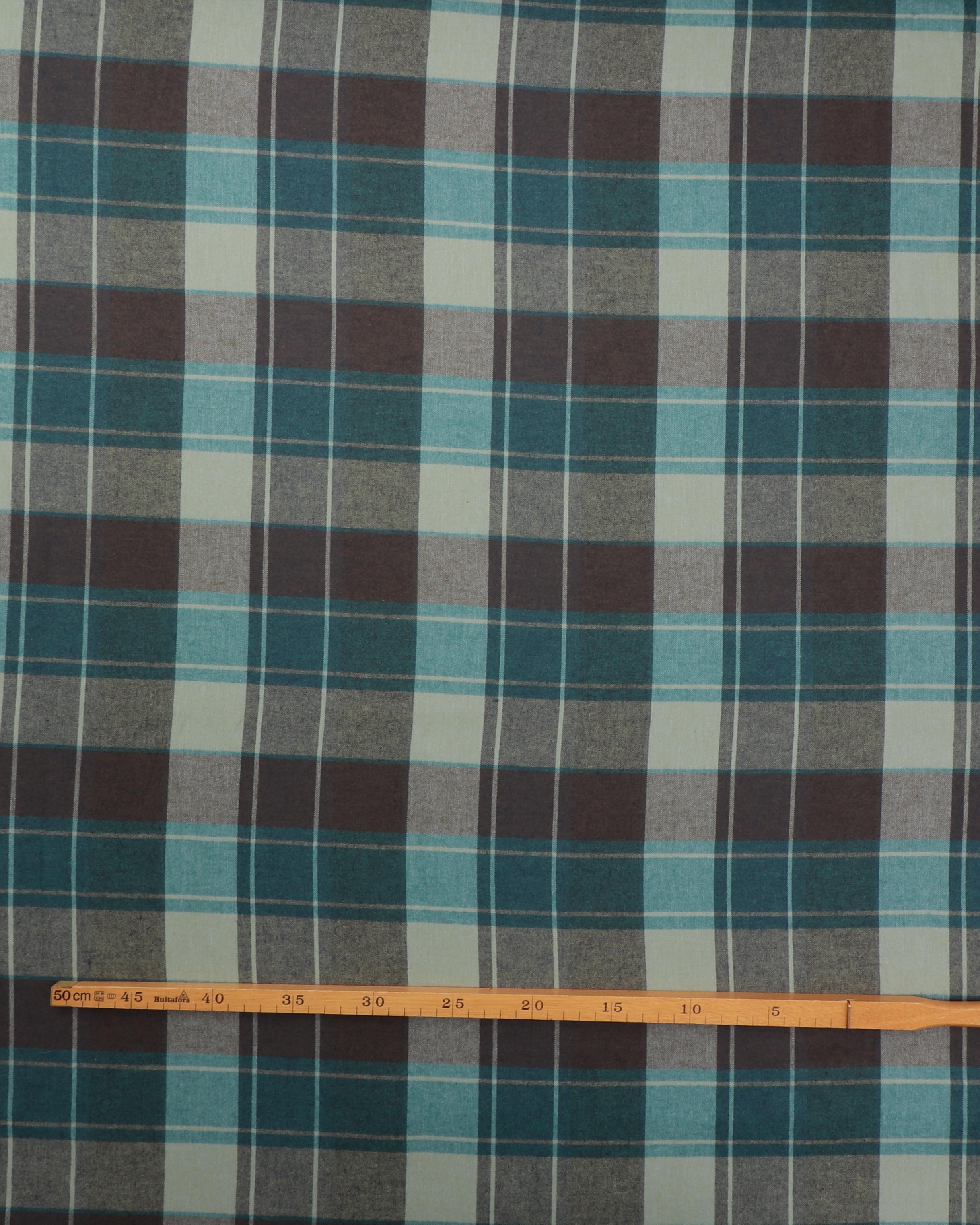 Flonnel - Tern, blå/petrol/grå 4 Flonnel - Tern, blå/petrol/grå - Billede 2