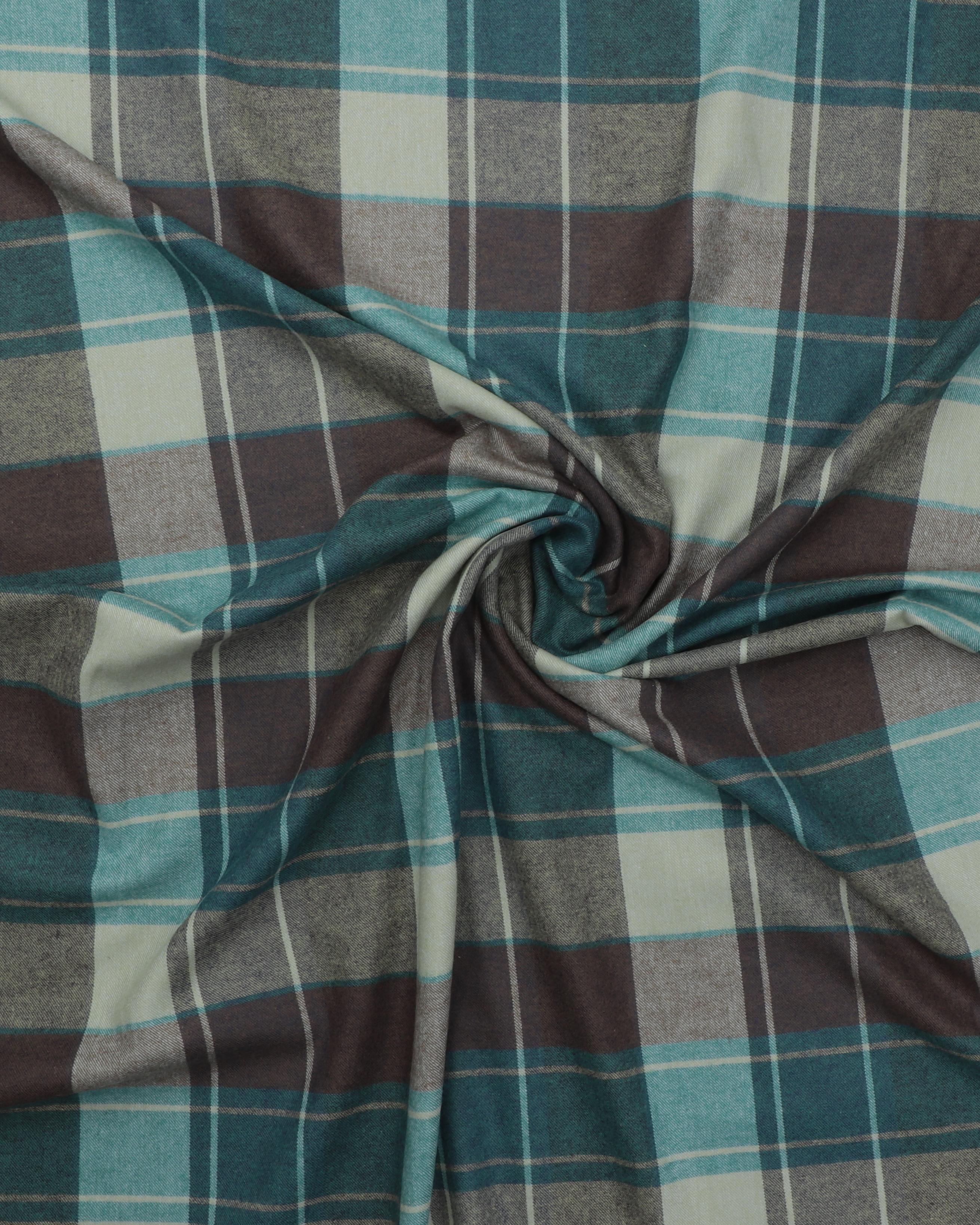 Flonnel - Tern, blå/petrol/grå 5 Flonnel - Tern, blå/petrol/grå - Billede 3