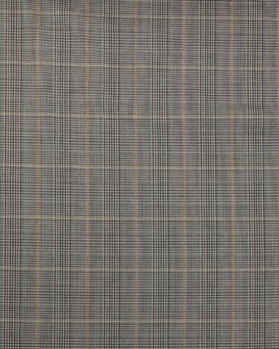 Prince of Wales tern, sort/offwhite/karry/guld - Bomuld/polyester