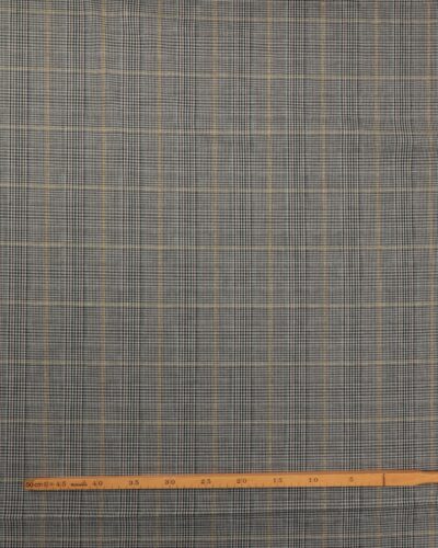 Alternative view of Prince of Wales tern, sort/offwhite/karry/guld - Bomuld/polyester