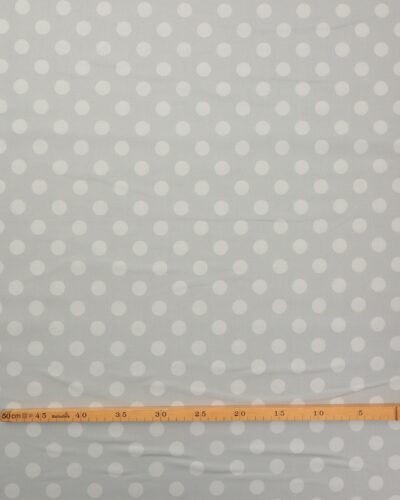 Alternative view of Pom Pom, lysegrå m. store lys lysegrå prikker - Tula Pink