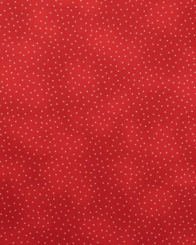 Meleret rød med hvide prikker - Patchwork