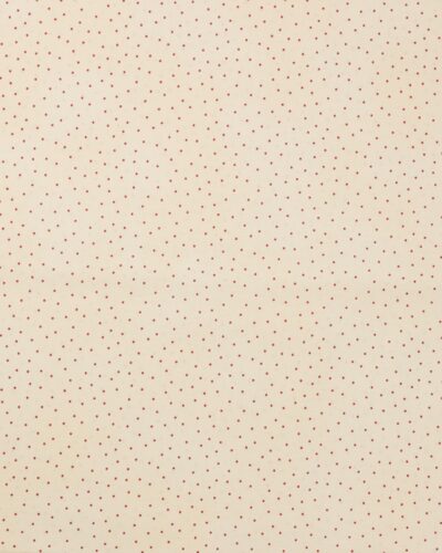 Flødefarvet med røde prikker - Patchwork