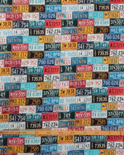 Alternative view of Amerikanske nummerplader - Patchwork