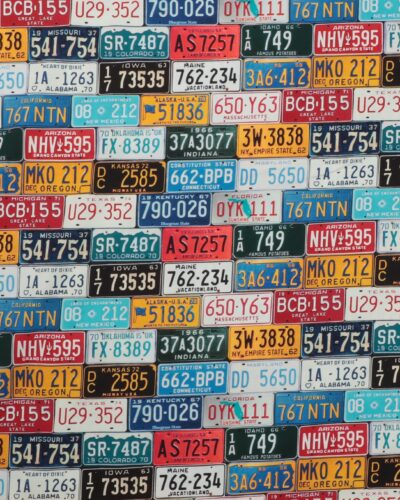Amerikanske nummerplader - Patchwork