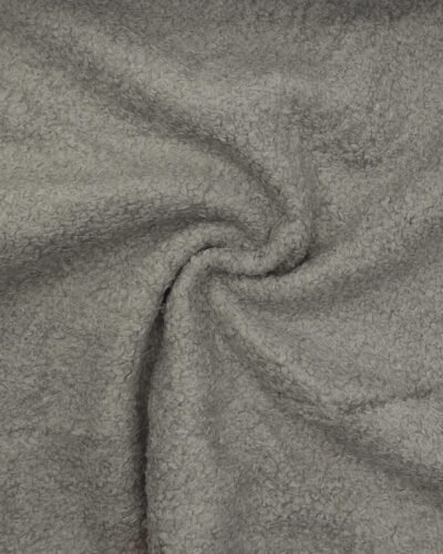 Lysegrå med krøl - Polyester