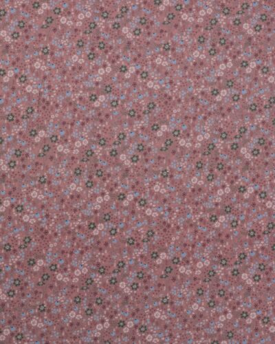 Småblomstret på mørk gammelrosa bund - Jersey
