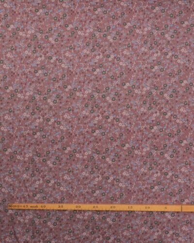 Alternative view of Småblomstret på mørk gammelrosa bund - Jersey