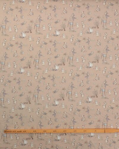 Alternative view of Mus i haven på beige bund - Jersey