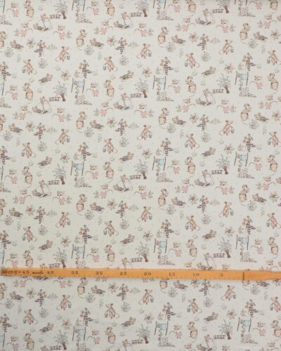 Alternative view of Mus i haven på offwhite bund - Jersey