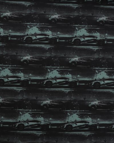 Hurtige biler, sort/mørk mintgrøn - Jersey