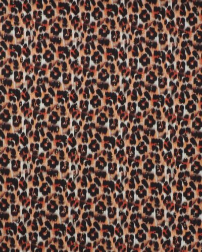 Dyreprint med lidt guld - Viskose