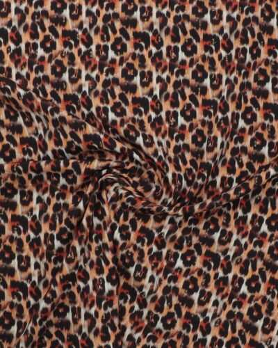 Dyreprint med lidt guld - Viskose 7 Dyreprint med lidt guld - Viskose