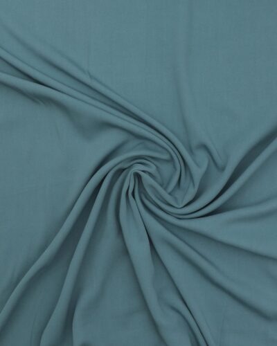 Støvet lys petrol - Twillvævet viskose