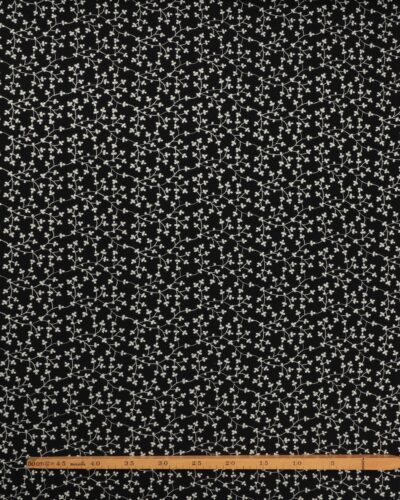 Alternative view of Sort med broderet hvide blomster - Broderie Anglaise