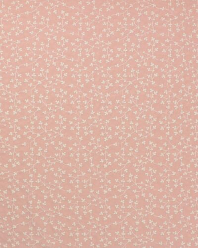 Mørk pudder med broderet hvide blomster - Broderie Anglaise