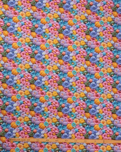 Alternative view of Blomster i garn/strik - Bomuld