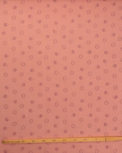 Alternative view of Laksefarvet med pindsvin - Double Gauze/musselin stof