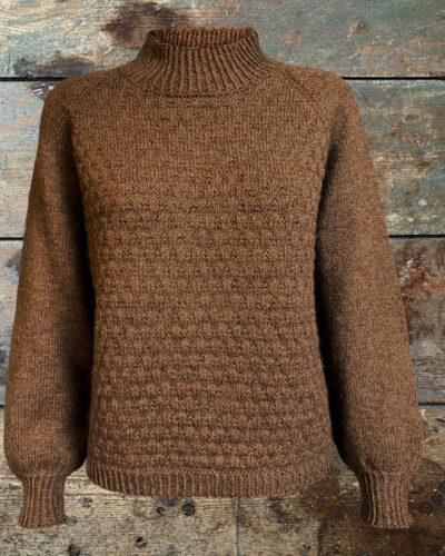 Strikkeopskrift til Katrines Swater trøjen som ses på billedet