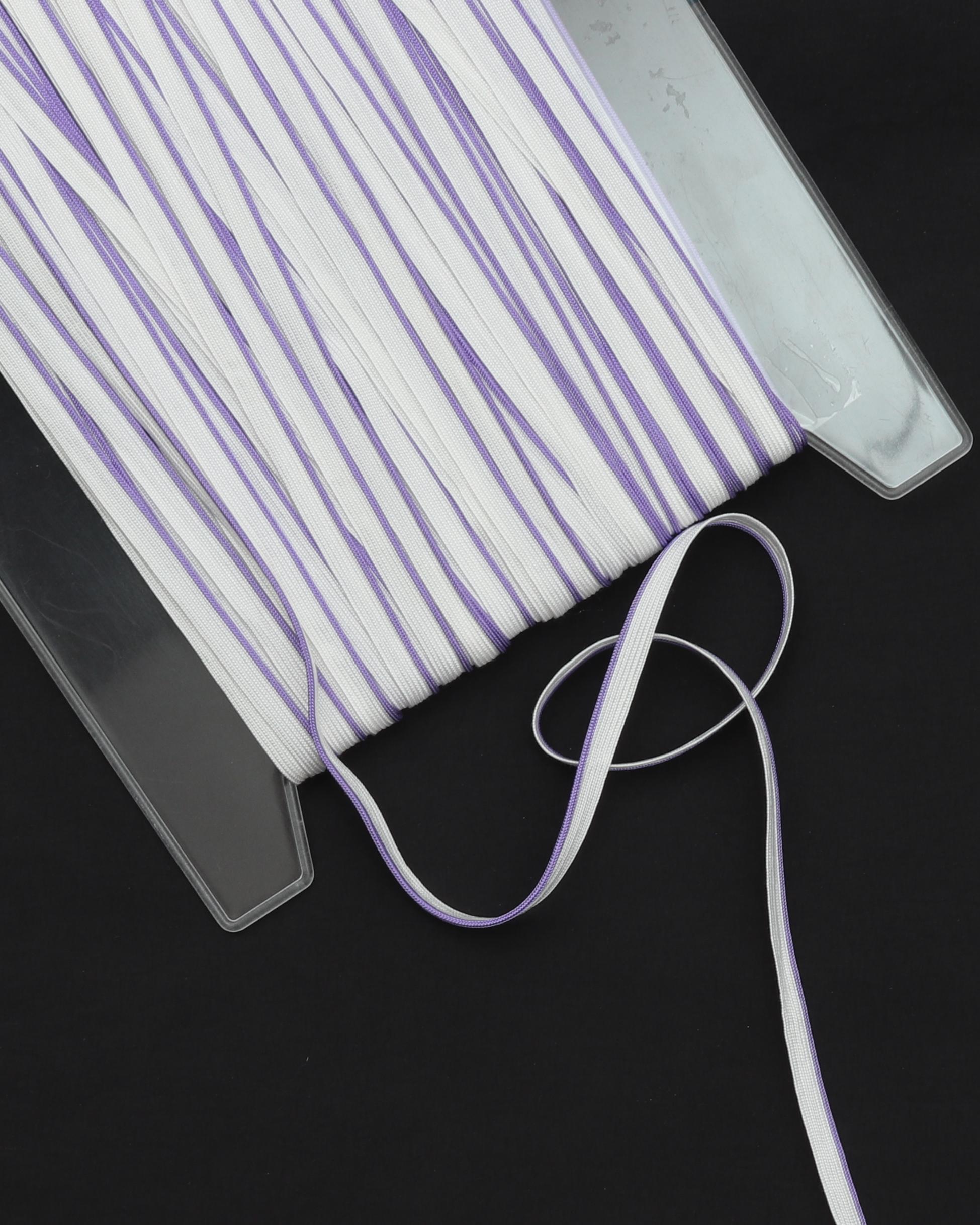 Hvid med farvet kant - Tittebånd