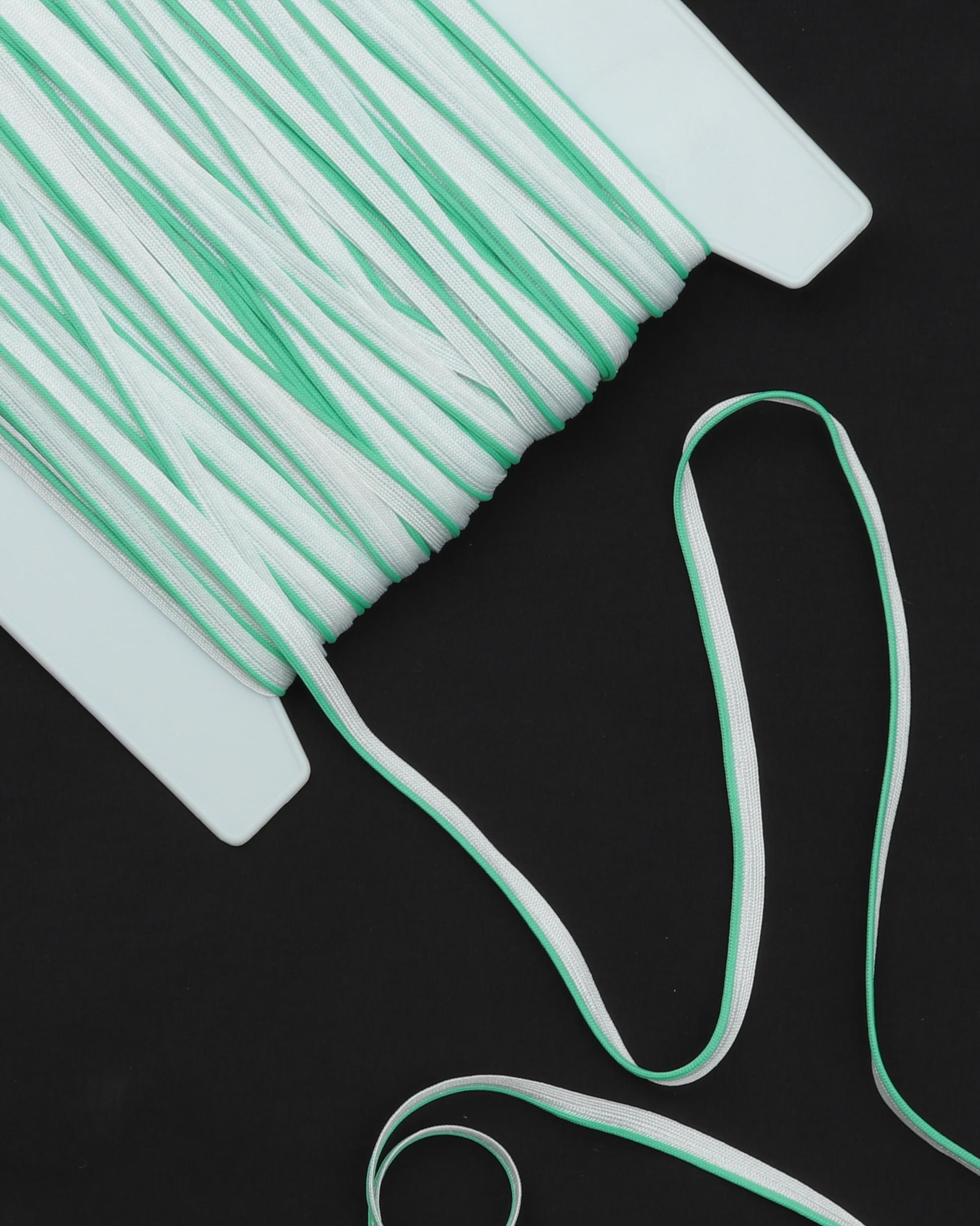 Hvid med farvet kant - Tittebånd