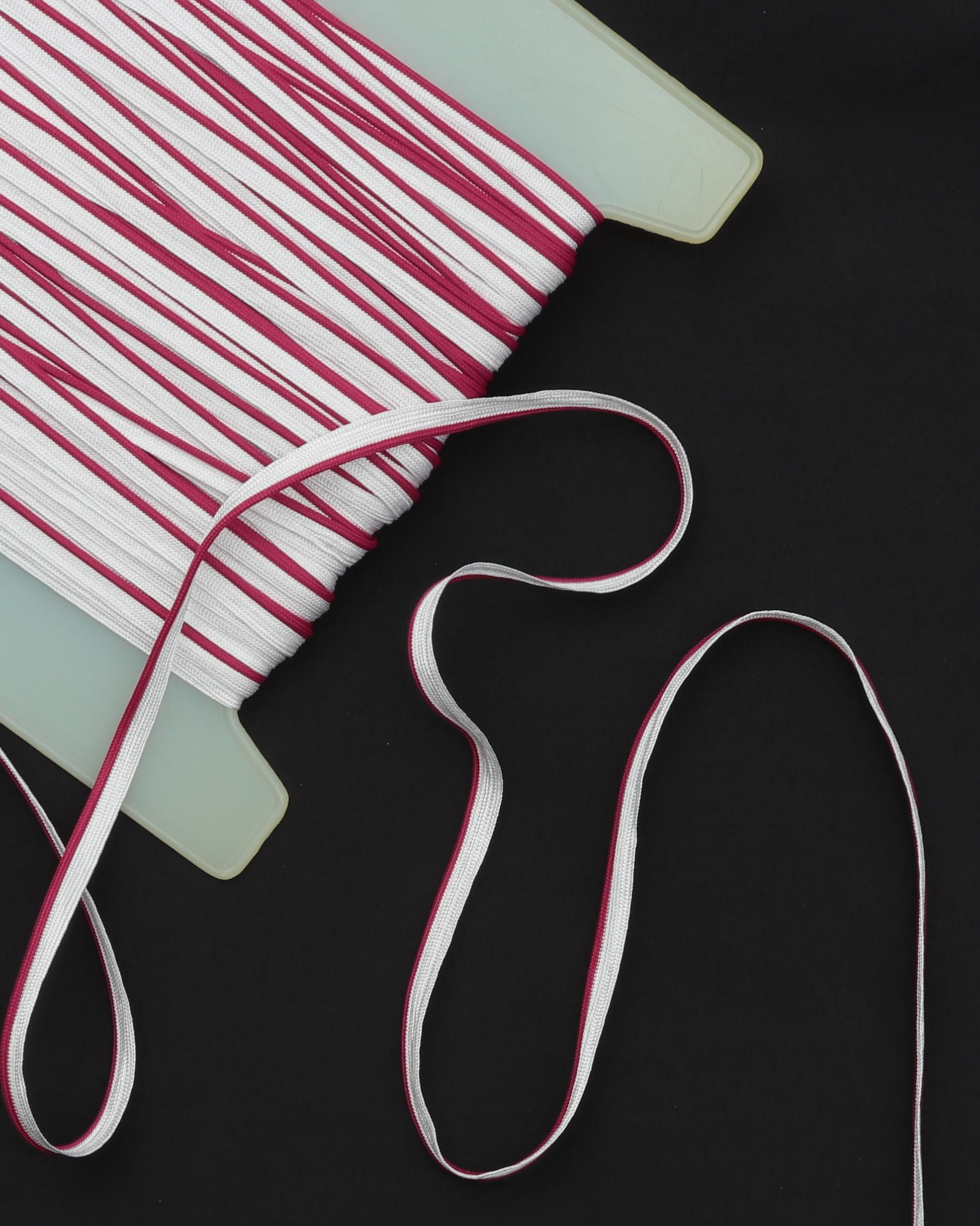 Hvid med farvet kant - Tittebånd