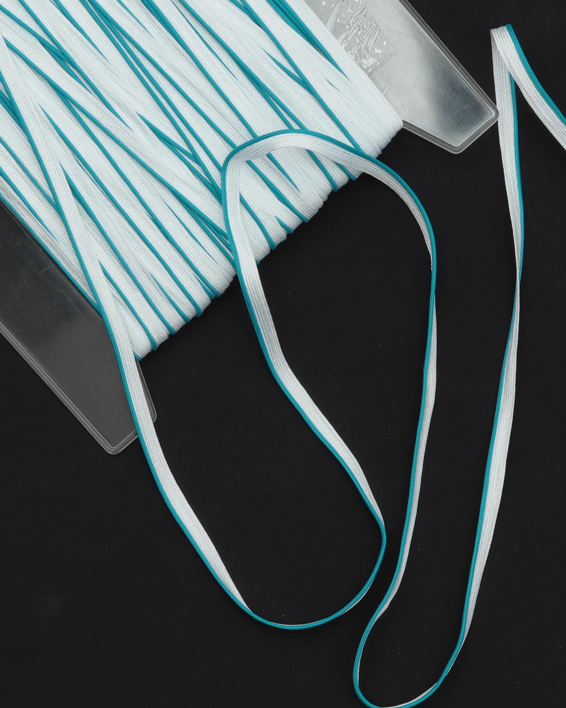 Hvid med farvet kant - Tittebånd