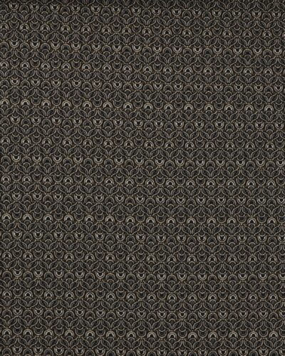 Brokade, mønster i sort/grå/guld/offwhite - Bomuld/polyester