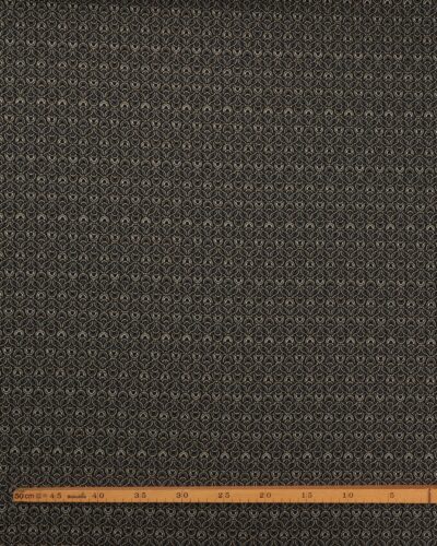 Alternative view of Brokade, mønster i sort/grå/guld/offwhite - Bomuld/polyester