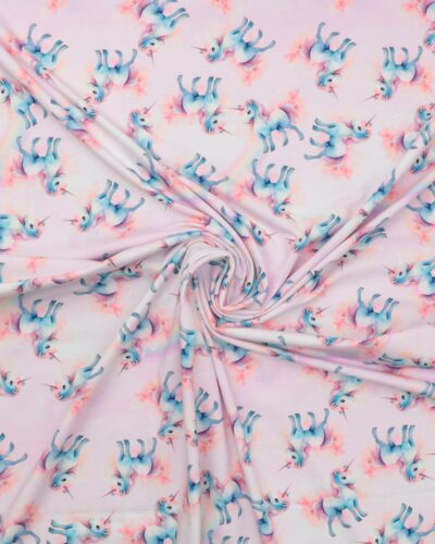 Enhjørninge på sart lyserød bund - Jersey 7 Enhjørninge på sart lyserød bund - Jersey